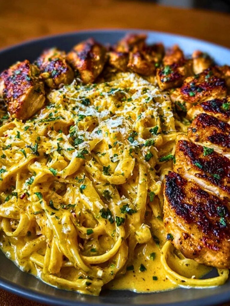 Velveeta Chicken Linguine with Spicy Cajun Alfredo