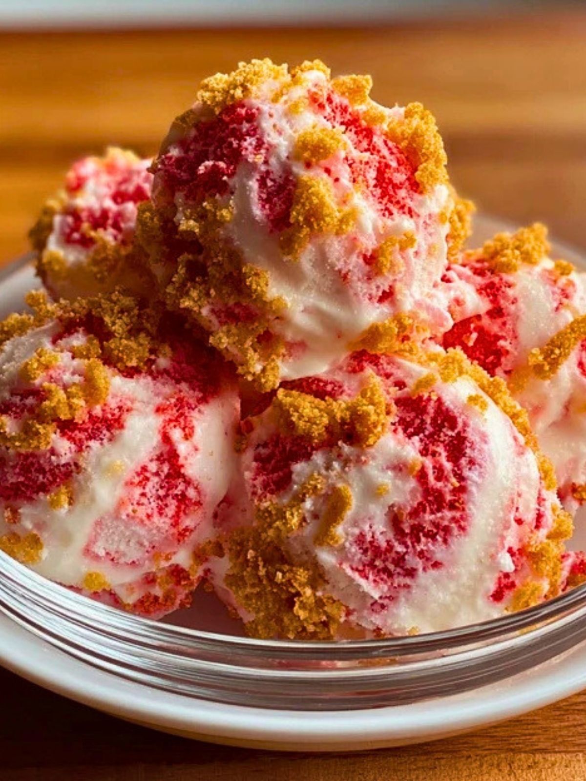 Strawberry Crunch Ice Cream