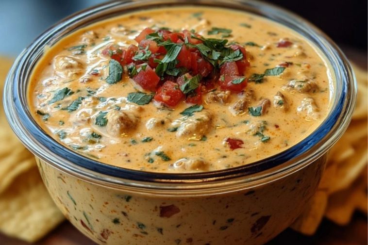 Cheesy Rotel Ranch Queso