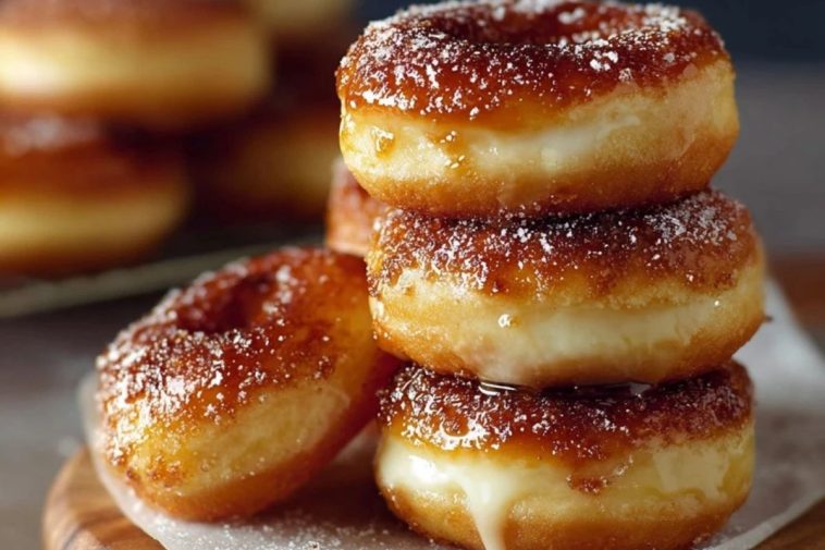Baked Crème Brûlée Doughnuts