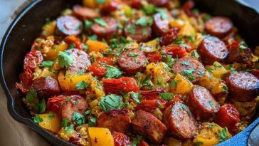 One-Pan Summer Sausage Skillet with Cajun Kick