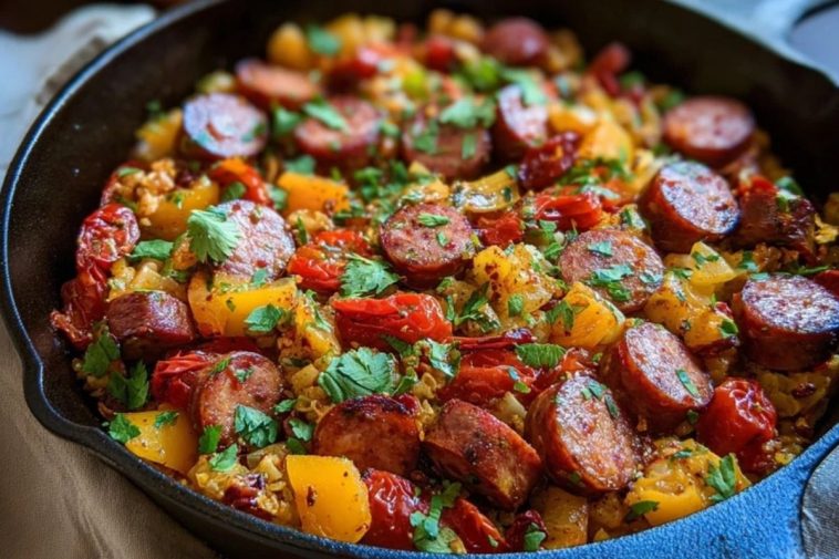 One-Pan Summer Sausage Skillet with Cajun Kick