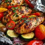 No-Fuss BBQ Chicken & Veggie Foil Packs