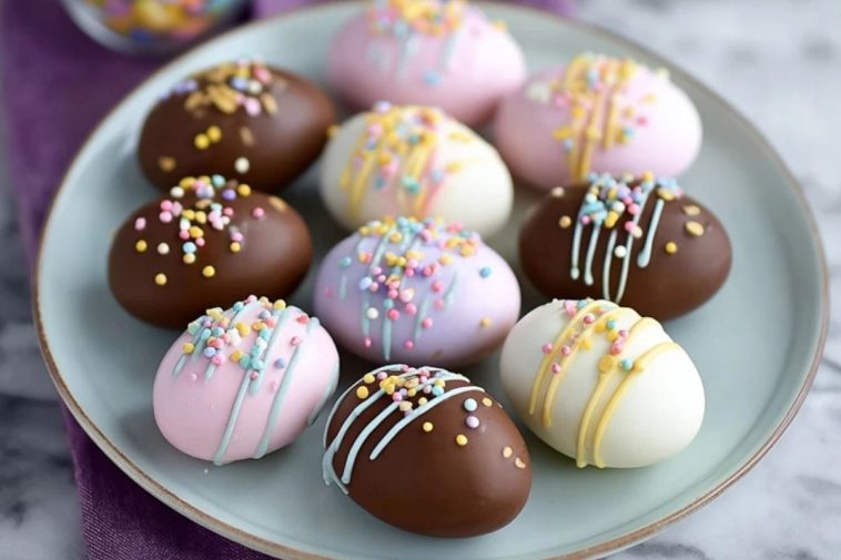 DIY Chocolate-Dipped Easter Eggs
