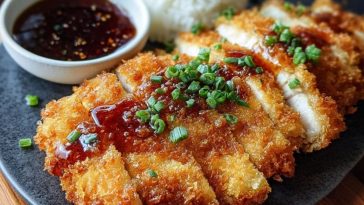 Fried Chicken Katsu with Panko - Golden & Crunchy Goodness