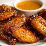 Sticky Honey Mustard Chicken Wings
