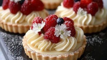 Elegant White Chocolate Mousse Tartlets