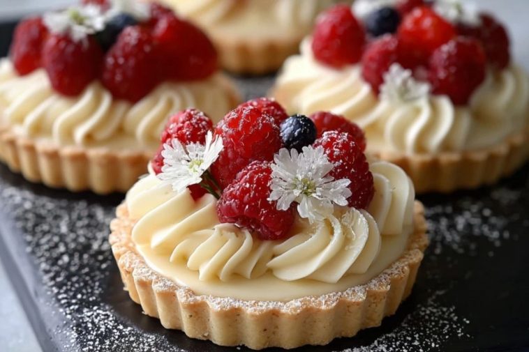 Elegant White Chocolate Mousse Tartlets