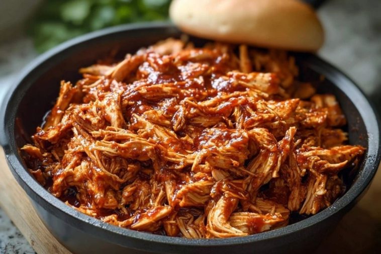 BBQ Pulled Chicken on the Stovetop