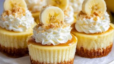 Irresistible Mini Banana Pudding Cheesecakes