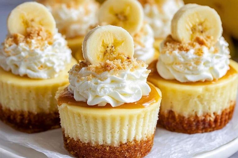 Irresistible Mini Banana Pudding Cheesecakes