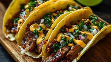Mouthwatering Garlic Butter Honey BBQ Beef Tacos