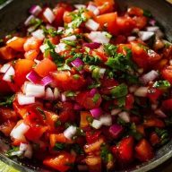Fresh Pico de Gallo for Cinco de Mayo Tacos & Dips