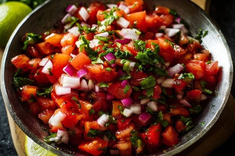 Fresh Pico de Gallo for Cinco de Mayo Tacos & Dips