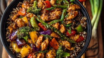 Next-Level Teriyaki Chicken Stir-Fry with Rainbow Veggies & Wild Rice
