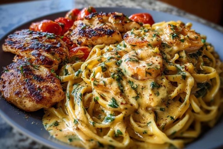 Velveeta Chicken Linguine with Spicy Cajun Alfredo