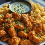 Buffalo Garlic Chicken Bites & Ranch Cajun Alfredo Twisted Pasta