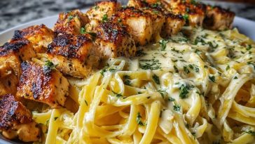 Cajun Garlic Butter Chicken Linguine in Creamy Parmesan Sauce