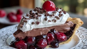 Chocolate Cherry Cream Pie
