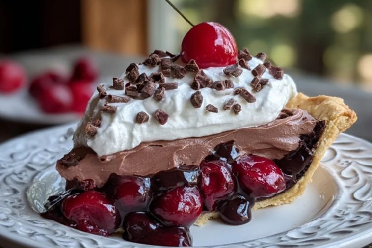Chocolate Cherry Cream Pie