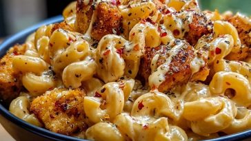 Creamy Honey Pepper Chicken Mac and Cheese Delight