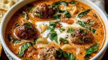 Creamy Italian Meatball Soup