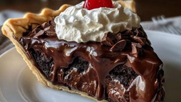 Decadent Hot Fudge Pie