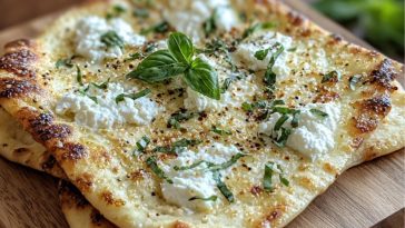 Easy 2-Ingredient Cottage Cheese Flatbread Recipe