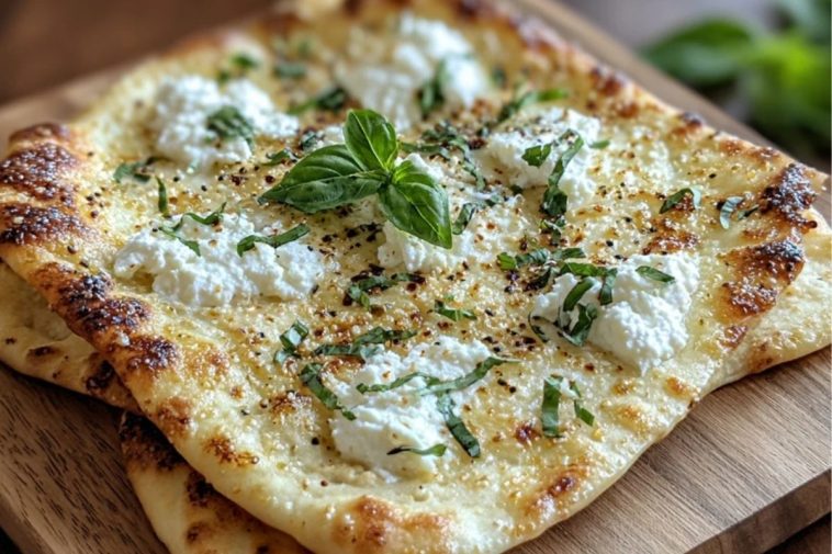 Easy 2-Ingredient Cottage Cheese Flatbread Recipe