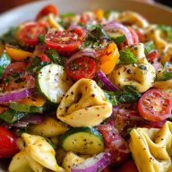 Garden Tortellini Pasta Salad