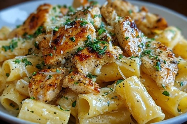 Garlic Butter Chicken Rigatoni Recipe
