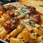 Garlic Butter Chicken with Rigatoni and Parmesan