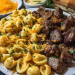 Garlic Butter Steak Bites & Loaded Cheddar Alfredo Shells