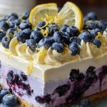 No-Bake Lemon Dazzling Blueberry Cream Cake