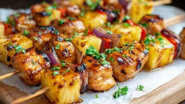 Pineapple Chicken Kabobs