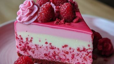 Pink Velvet Raspberry Cheesecake