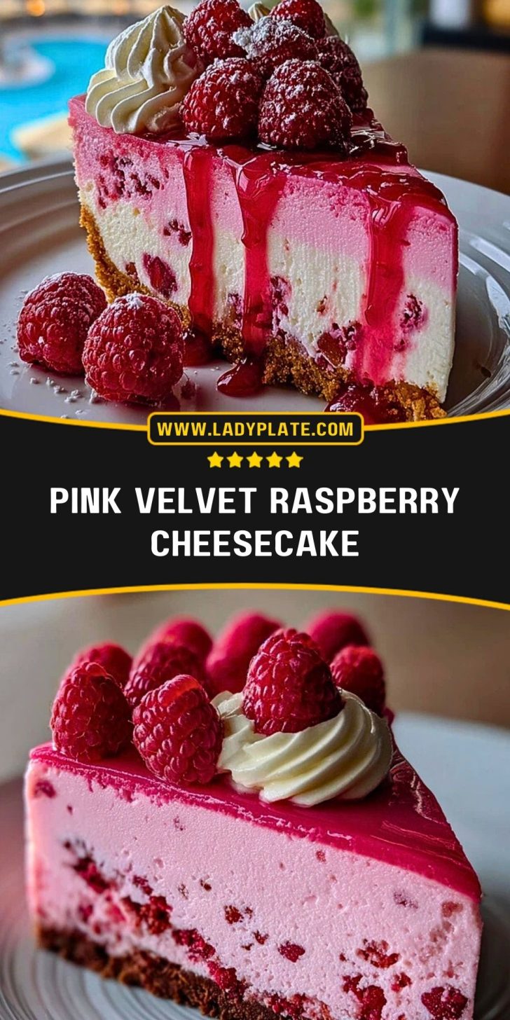 Velvet Raspberry Fantasy Pink Velvet Raspberry Cheesecake