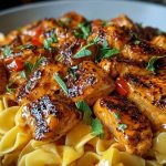 Spicy Cajun Honey Butter Chicken & Pasta