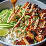 Sweet Chili Chicken Bowl with Coconut Lime Drizzle