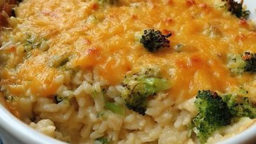 Broccoli Rice Chicken and Cheese Casserole Recipe