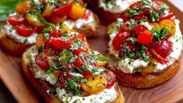Burrata Bruschettas Recipe