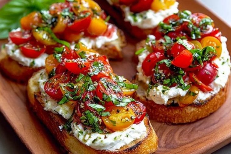 Burrata Bruschettas Recipe