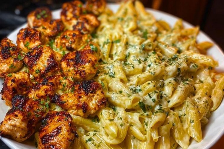 Cajun Garlic Butter Chicken Penne in Creamy Parmesan Sauce