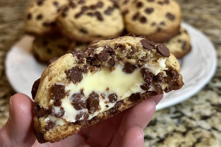 Cheesecake Stuffed Chocolate Chip Cookies