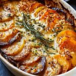 Cheesy Root Veggie Gratin