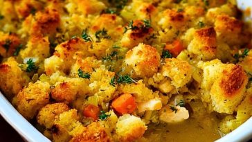 Chicken Stuffing Casserole