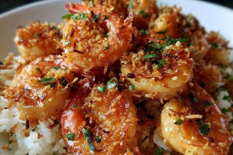 Coconut Crisp Shrimp with Springy Rice