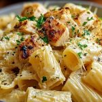 Creamy Garlic Butter Chicken Rigatoni Recipe
