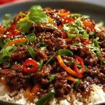 Crispy Chilli Beef Rice