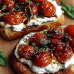Crispy Sourdough with Whipped Ricotta and Roasted Tomatoes